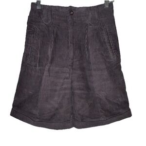 VTG Corduroy Shorts Kikomo Women's Sz‎ 5/6 Gray Soft Warm Y2K High Rise